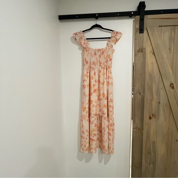 French Connection Drape Floral Frill Dress XS - Picture 5 of 6